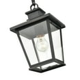 thumbnail image 3 of Millennium Lighting  Bellmon 1 Light Outdoor Hanging Lantern with Clear Glass Shade Powder Coat Bronze Bronze, 3 of 5