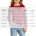 thumbnail image 3 of BLVB Toddler Baby Girls Long Sleeve Ribbed Shirts Stretchy Lettuce Trim Blouses Crew Neck Basic Base Layer Tees Undershirts(Red,14-16 Months), 3 of 5