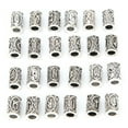 thumbnail image 4 of 24Pcs Viking Hair Bead Alloy Vintage Dreadlock Beads Men Beard Tubes Hair Decoration, 4 of 8