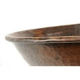 thumbnail image 3 of VO17WDB Oval Wired Rimmed Vessel Hammered Copper Sink, 3 of 4