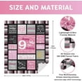 thumbnail image 6 of 9 Year Old Girl Birthday Gifts, 9 Year Old Girl Gifts, Gifts for 9 Year Old Girls, Birthday Gifts for 9 Year Old Girl, 9 Year Old Girl Birthday Gift Ideas, 9th Birthday Blanket 50"X60", 6 of 6