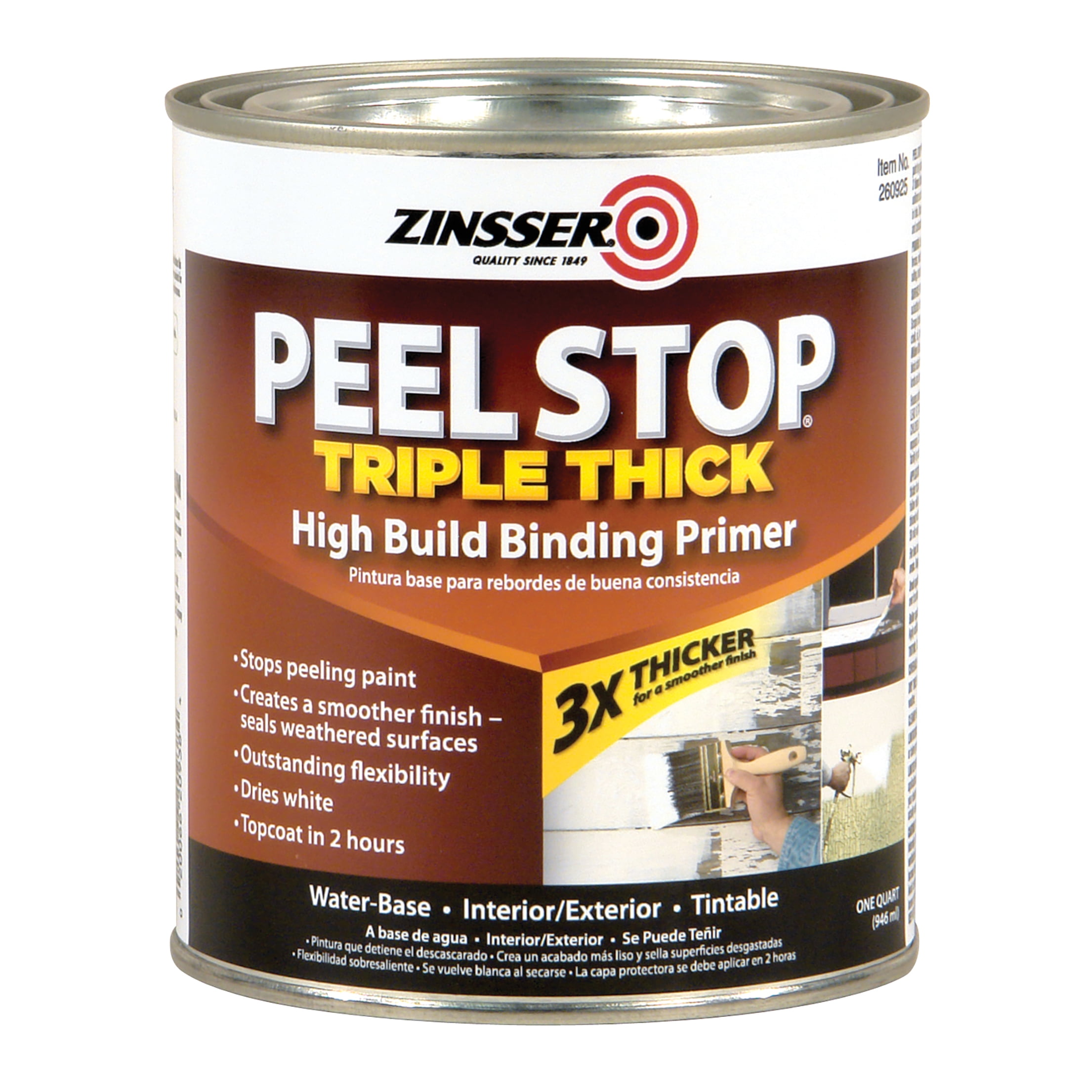 White, Zinsser Peel Stop Triple Thick Ponding Primer- Quart