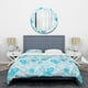 thumbnail image 3 of Designart 'Azul Tropical Jungle Pattern' Juego de Funda Nórdica Tropical, 3 of 5