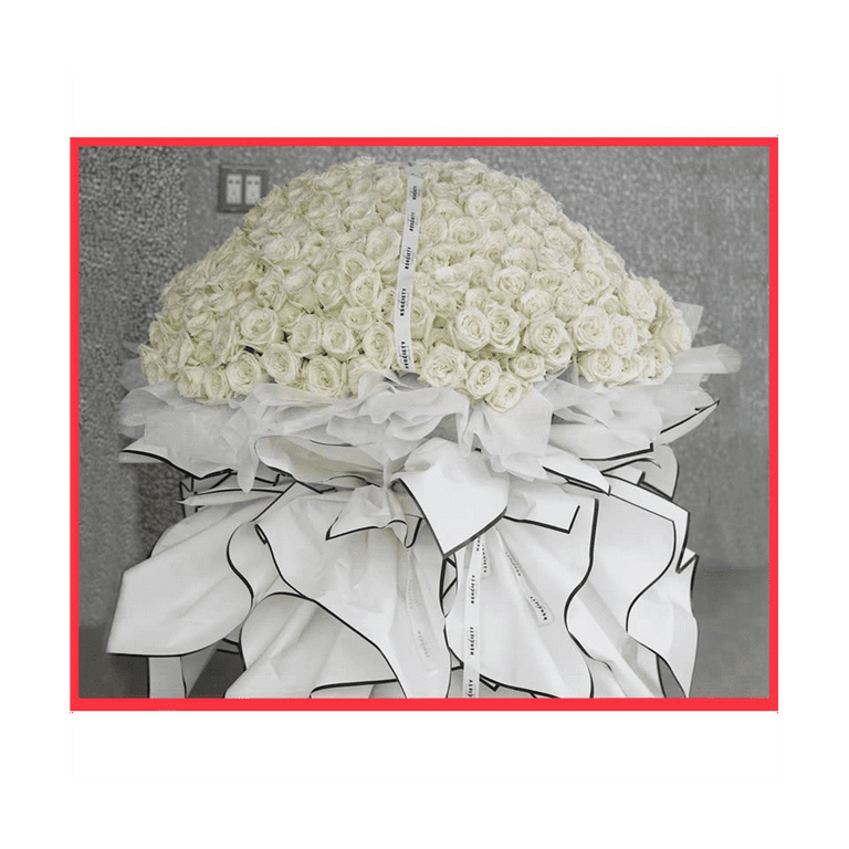 20pcs Tissue Paper Bouquet Crepe Paper Flower Wrapping Gift