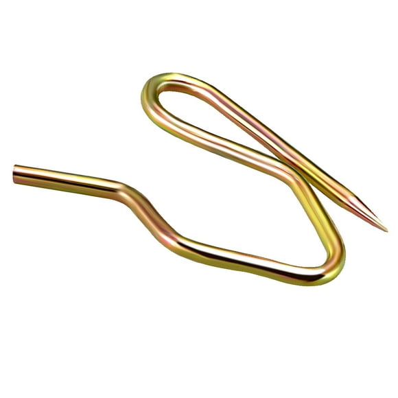 Curtain Hooks Metal Pin-On Drapery Hooks 1 Inch Length Bronze Tone 10 Pcs