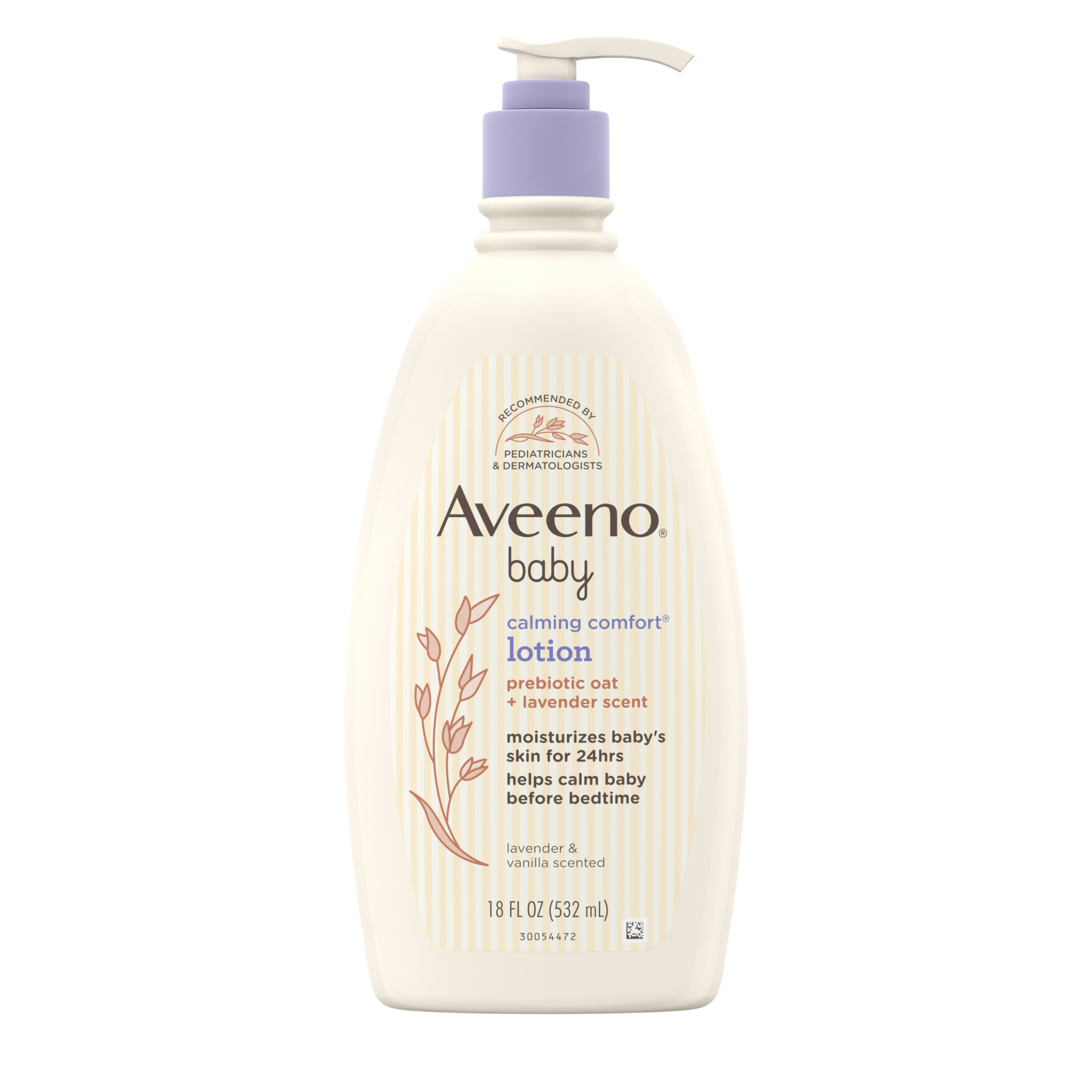 Aveeno Baby Calming Comfort Moisturizing Bedtime Body Lotion for Baby and Toddler, 18 fl oz