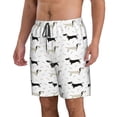 thumbnail image 2 of Fotbe Dachshund Dog Trajes de Baño Estampados para Hombre, Shorts de Verano de Secado Rápido, Ropa de Playa, Bañadores-X-Large, 2 of 6