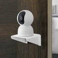 thumbnail image 2 of 2 estantes de montaje en pared sin taladro para cámaras de seguridad, enrutadores, monitores de bebé, estantes flotantes adhesivos para el hogar, oficina, dormitorio, baño, decoración de plástico, 2 of 6