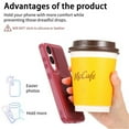 thumbnail image 5 of For Samsung Galaxy S25 Edge 5G 6.7" Case With Belt Clip Holster And Kickstand MagSafe Magnetic Phone Cases,Red,For Galaxy S25 Edge 5G, 5 of 8
