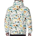 thumbnail image 7 of Salouo Cartoon Dinosaur Pattern Men's Fall Hoodie Sweatshirt,Sport Hoodie with Pockets for Men Pullover Casual Hooded Sweatshirt-Medium, 7 of 7