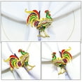 thumbnail image 4 of 4Pcs Metal Rooster Napkin Rings Easter Rooster Napkin Buckles Dining Table Serviette Buckles, 4 of 9