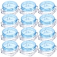 thumbnail image 4 of 12 frascos de muestra de viaje, frascos vacíos de plástico para cremas y cosméticos, contenedores portátiles para lociones cosméticas., 4 of 7