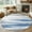 Gray Blue, variant on Teal Grey Ombre Round Rugs 3ft, Abstract Art Oil Painting Modern Non Slip Washable Rug Runner, Low Pile Indoor Floor Carpet Mat Bathroom Rugs for Living Room, Bedroom, Kids Room