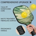 thumbnail image 4 of Pickleball Paddles Set Of 1, Fiberglass Surface, Liquid & Marble Print, 1 Paddles, 2 Balls & Bag, 4 of 5