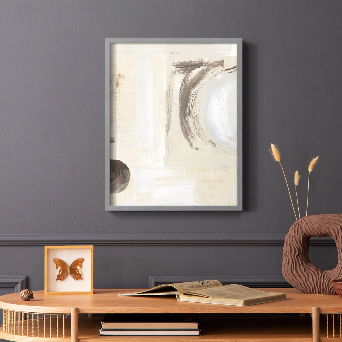 Around The Bend in Paper Solid Wood 11 x 14 Framed Print