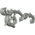 thumbnail image 2 of Ekena Millwork 26 3/4"W x 10 3/4"H x 1 5/8"P Sussex Flourish Onlay, Left, 2 of 6