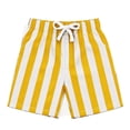 thumbnail image 4 of XINXIAOO Boys Athletic Shorts Summer Lightweight Yellow Stripes Active Boys Shorts for Basketball Gym with Pockets 11-12 Years, 4 of 4