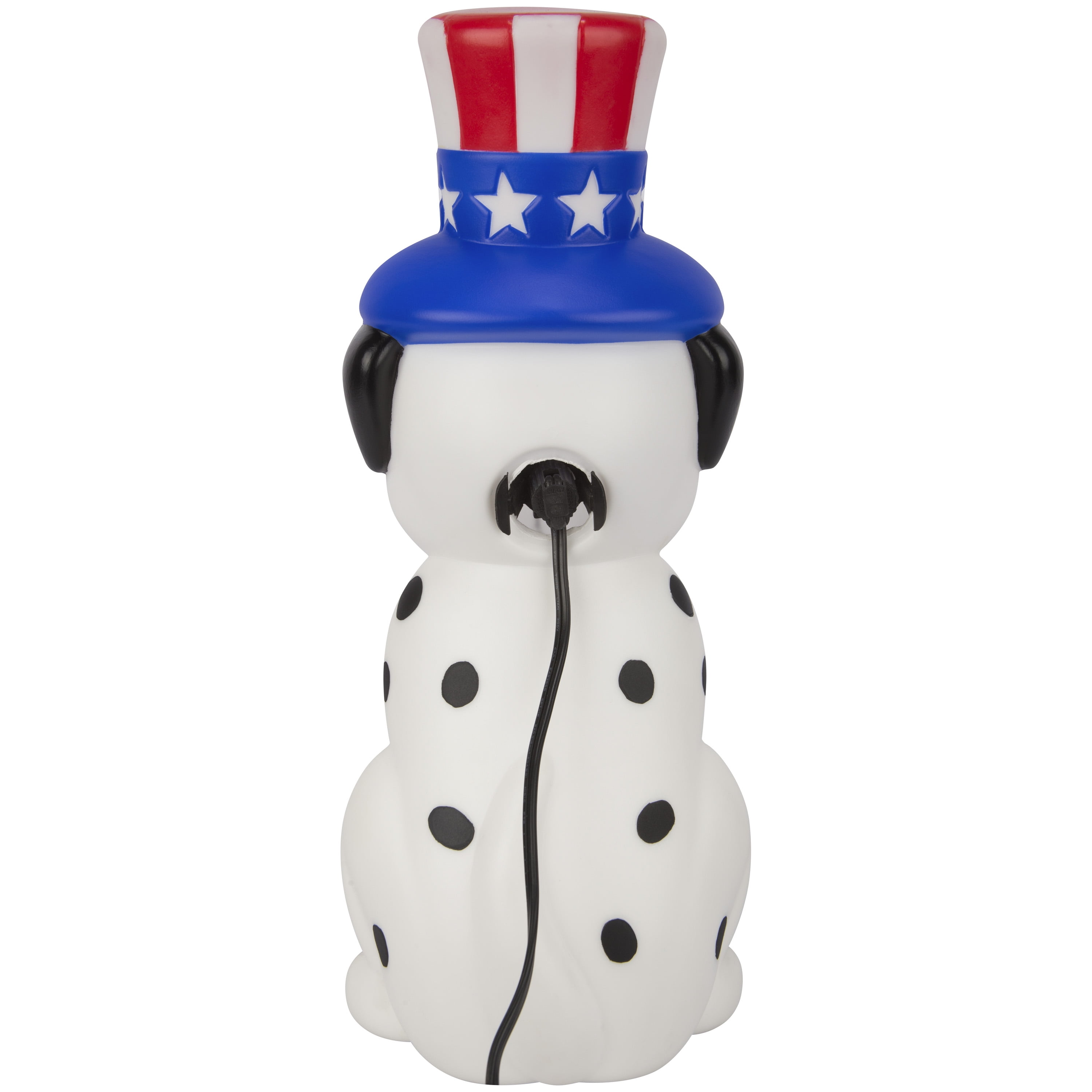 Independence Day Lighted Blow Mold Indoor Décor Patriotic Dalmatian Puppy 13.97 in x 4.60 in x 5.63 in 0.77 lb