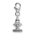thumbnail image 2 of FB Jewels Sterling Silver 3-D Enameled Magic Lamp w/Lobster Clasp Charm, 2 of 3