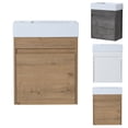 thumbnail image 4 of mteryoing 18" Modern Wall Mounted Bathroom Vanity With Sink Combo Space Saving Bathroom Accessories For Small Space, 4 of 9
