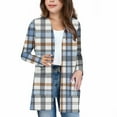 thumbnail image 2 of UQJfacai Girls Long Cardigan Kids Cute Printed Long Sleeve Knit Oversized Sweater Fall Soft Casual Open Front Outerwear Coats with Pockets, 2 of 7