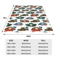thumbnail image 3 of Honeii Pirate Hats Print Fleece Blanket - Throw Blanket for Bed, Sofa, Couch, Camping, and Travel , Microplush Ultra Soft Warm Blanket-40"x30", 3 of 7