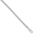 thumbnail image 1 of Sterling Silver 3mm Double Link Charm Bracelet (Weight: 3.86 Grams, Length: 7 Inches), 1 of 2