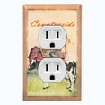thumbnail image 1 of Metal Light Switch Plate Cover Cute Countryside Cow Animal Farm ANM003, 1 of 13