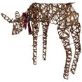 thumbnail image 5 of Northlight 35" LED Lighted Feeding Rattan Reindeer Outdoor Christmas Decoration, 5 of 8