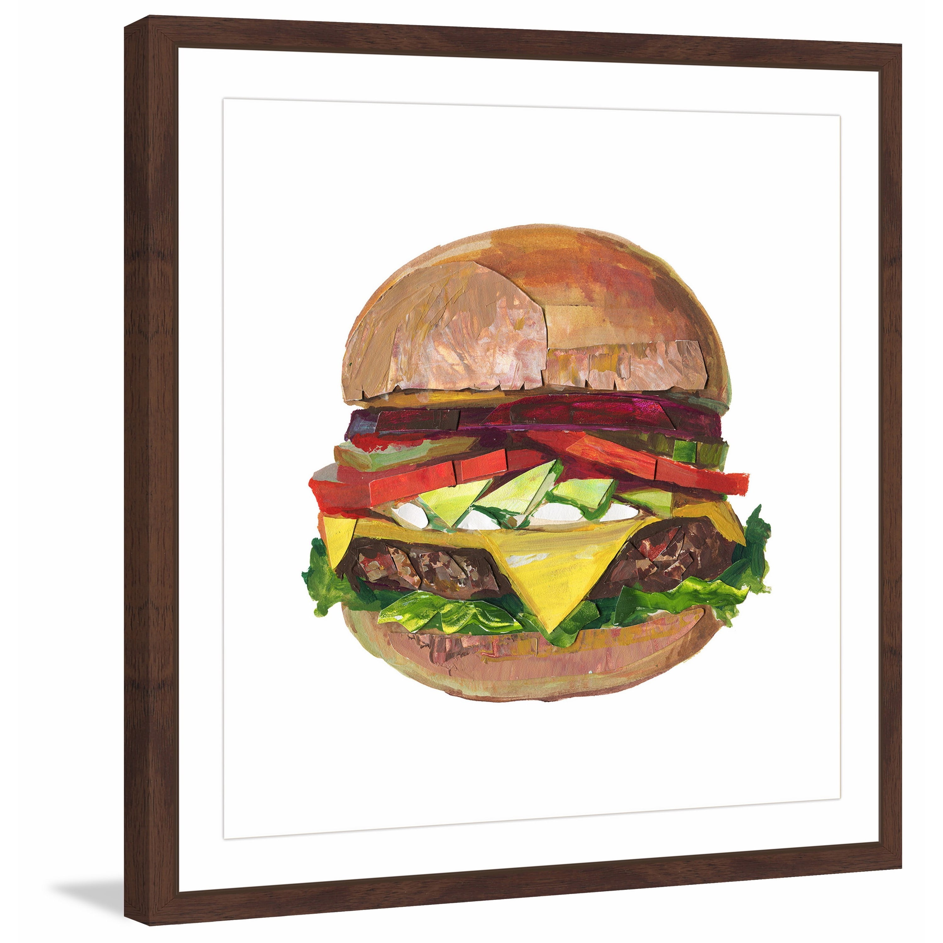 "Ultimate Burger" Framed Painting Print