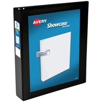 Avery Showcase Standard View Binder, 1.5" Slant Rings, Black (19650)