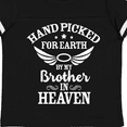 thumbnail image 4 of Inktastic Handpicked for Earth by My Brother in Heaven Angel Wings Boys or Girls Toddler T-Shirt, 4 of 5