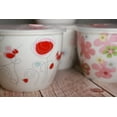 thumbnail image 6 of Microwavable Ceramic Noodle Bowl with Handle and Seal Fine Porcelain Floral Design, 6 of 9