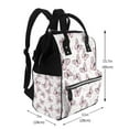 thumbnail image 2 of Naloa Pink Butterflies (2) Baby Diaper Bag Backpack, Multi-Functional Mommy Backpack, Mummy Backpack for Baby Care, Large Capacity, 2 of 6