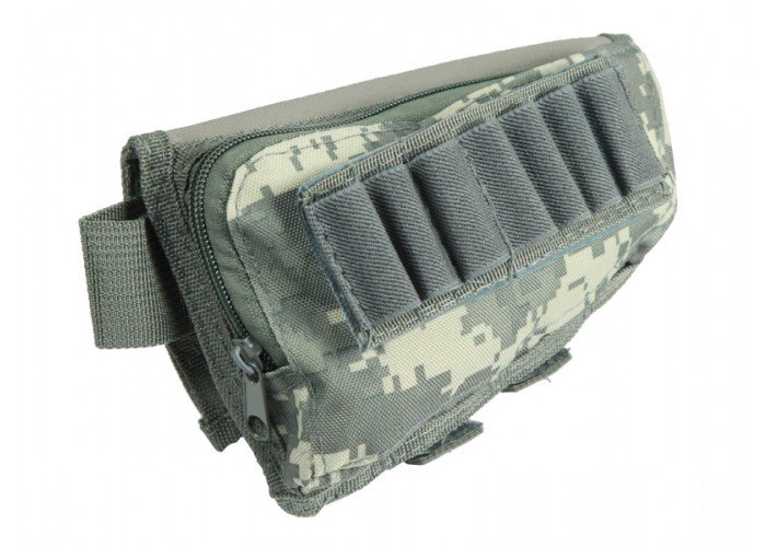 Modify Rifle Stock Ammo Pouch with Leather Cheek Pad ( ACU )