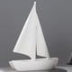 thumbnail image 2 of Figura de velero de estilo nórdico, modelo de velero coleccionable. Blanco, 2 of 9