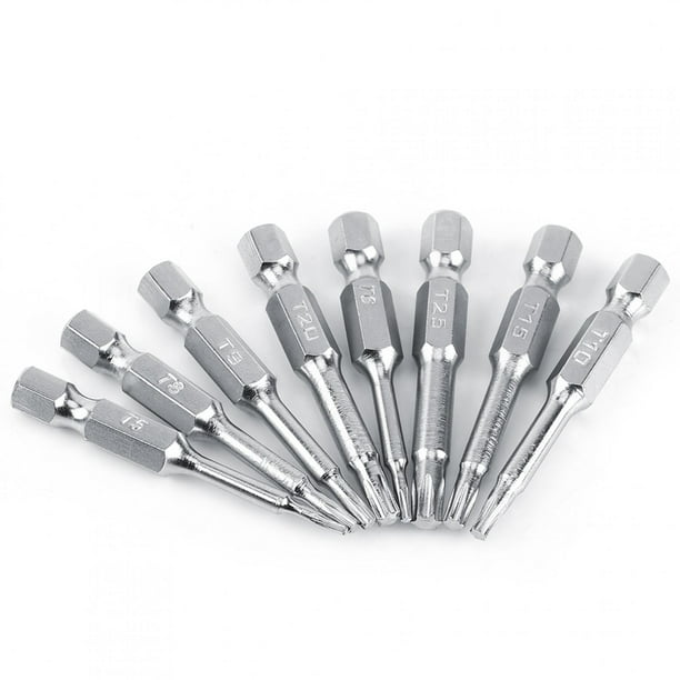8 Pcs Set Screwdriver Bit Set Plating Star Head Bit Set Wide
