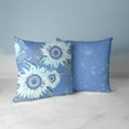 thumbnail image 3 of Sunny Blooms Throw Pillow in Blue 16x16, 3 of 5