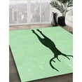 thumbnail image 2 of Ahgly Company Indoor Round Patterned Mint Green Area Rugs, 8' Round, 2 of 6