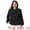 Black, variant on DARING DIVA Women's Plus Size Ruffle Long Sleeves Panper Pan Tops 3X Light Blue