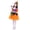 A83 Yellow, variant on Glisme Halloween Toddler Girls Outfit Set Colorblock Short Sleeve Crew Neck Dress With Witch Hat And Agic Wand Set Girls Autumn Daily Cozy Outfit Size 3-4 Years Yellow
