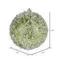thumbnail image 2 of Vickerman 4.75" Lime Glitter Hail Ball Ornament, 4 per Bag, 2 of 3