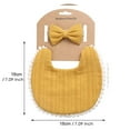thumbnail image 3 of Odeerbi Baby Bib Boys Girls Drool Bib Toddler Plaid Print Linen Cotton Double Sided Saliva Headband Set, 3 of 3