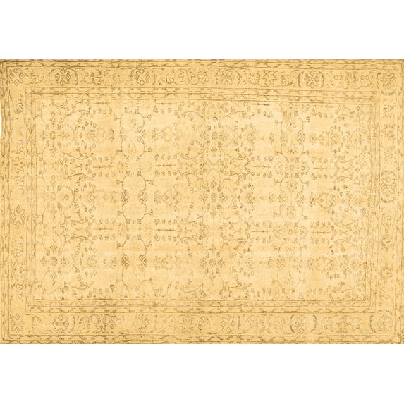 Ahgly Company Indoor Rectangle Abstract Brown Contemporary Area Rugs, 8' x 12'