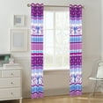 thumbnail image 6 of Your Zone Purple Butterfly Room Darkening Grommet Top Single Curtain Panel, Purple, 42 x 84, 6 of 6