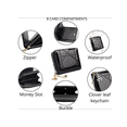 thumbnail image 3 of Cartera Monedero Mujer Billetera Cremallera Estilo Xtellar Color Negro, 3 of 4