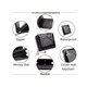 thumbnail image 3 of Cartera Monedero Mujer Billetera Cremallera Estilo Xtellar Color Negro, 3 of 4