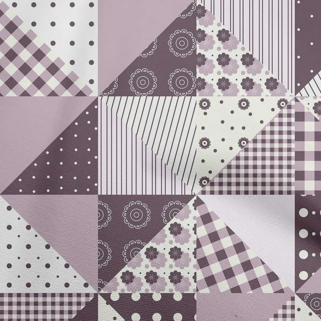 oneOone Rayon Mauve Fabric Fabric For Sewing Printed Craft Fabric By The Yard 56 Inch Wide