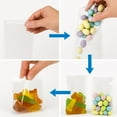 thumbnail image 7 of 200 X Clear Poly Bags Candy Treat Baggies Loot Party Favor Snack Storage 3"X5.5", 7 of 7