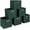 Dark Green, variant on Foldable Fabric Storage Cubes 6-Pack – 11x11x11 Stackable Non-Woven Bins with Chipboard Sides & Grommet Handles – Closet, Shelf, Nursery, or Office Organizer – Burgundy